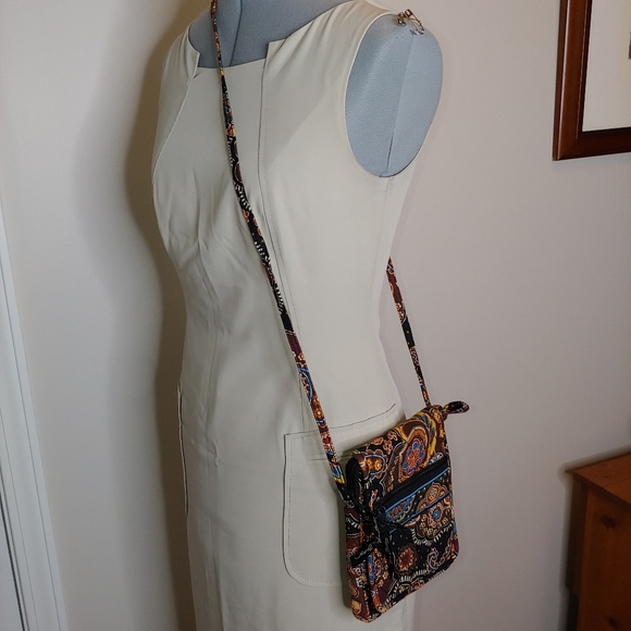 Vera Bradley brown floral mini hipster crossbody… - Picture 4 of 7